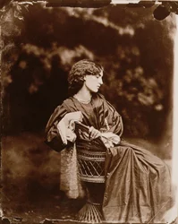 Jane Morris (1839-1914) portréja 1865 (albumnyomat) (lásd még: 265091)